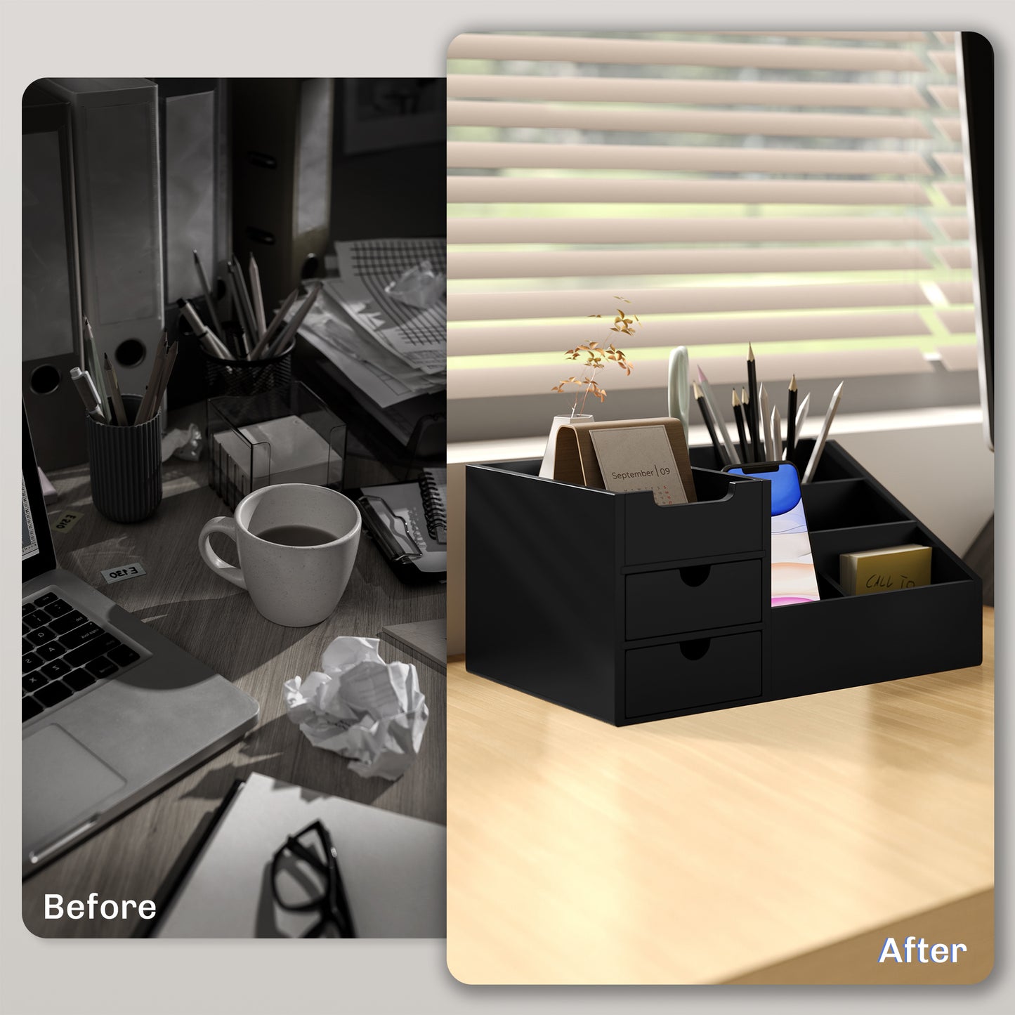 Multi-Function Desk Organizer