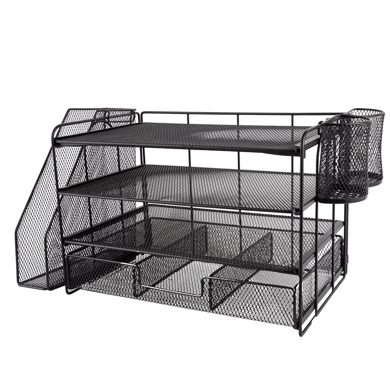 Minimal Metal Mesh Desk Organizer